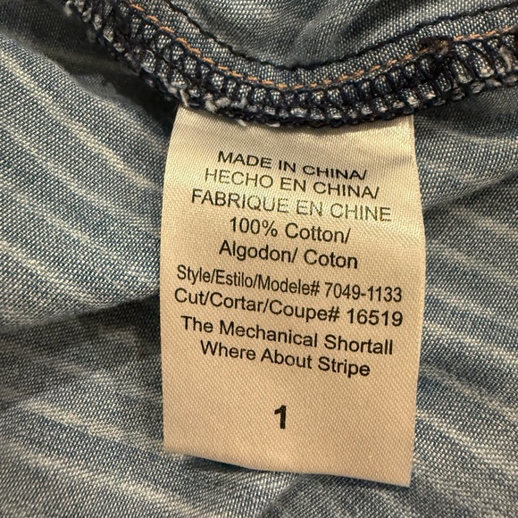 Current/Elliott Denim Button-Up Romper - Picture 7 of 9